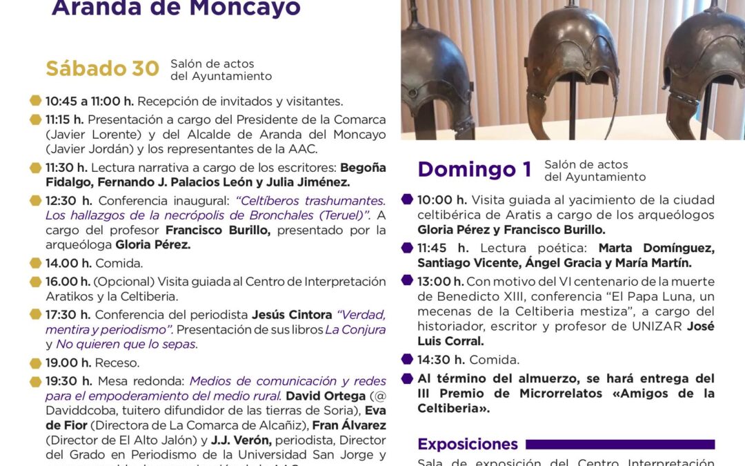 V ENCUENTRO EN TORNO A LA CELTIBERIA LITERARIA y CREATIVA 2023