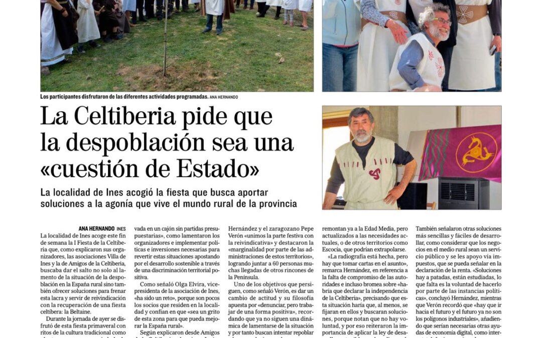 La Celtiberia pide que la despoblación sea una «cuestión de Estado»